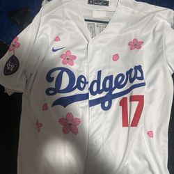 Los Angeles Dodgers Shohei Photo Tokyo Series Murakami Jersey XL
