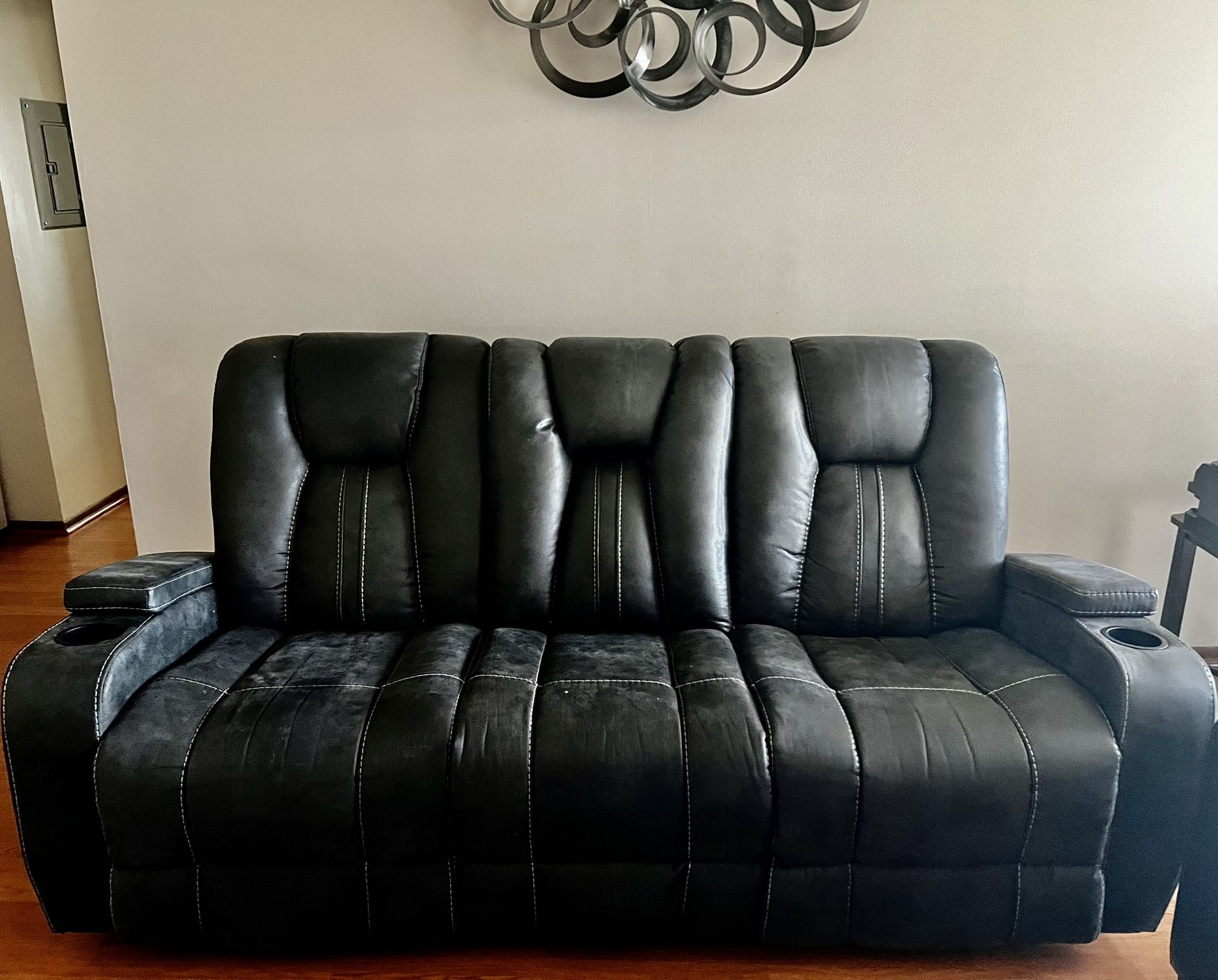 Almost New Power Reclinable Sofa