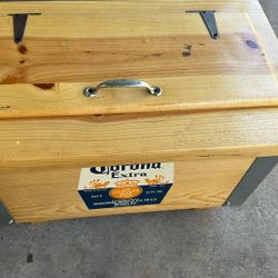 Wooden Corona Ice chest