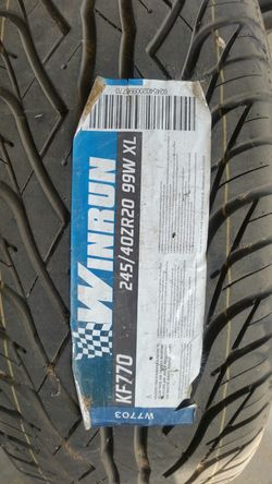 NEW WINRUN TIRE 245/40R20 $90 obo