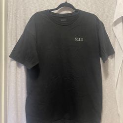 5.11 Tactical Men's Size L Black Short Sleeve Crewneck T Shirt Large 