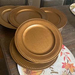 Set Of 6 Charger Plates!! Juego De 6 Plato’s 