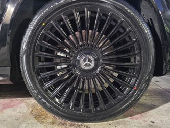 22" Staggerd new FLOATING CAPS Wheels With New Tires For MERCEDES BENZ GLE5.3 amg