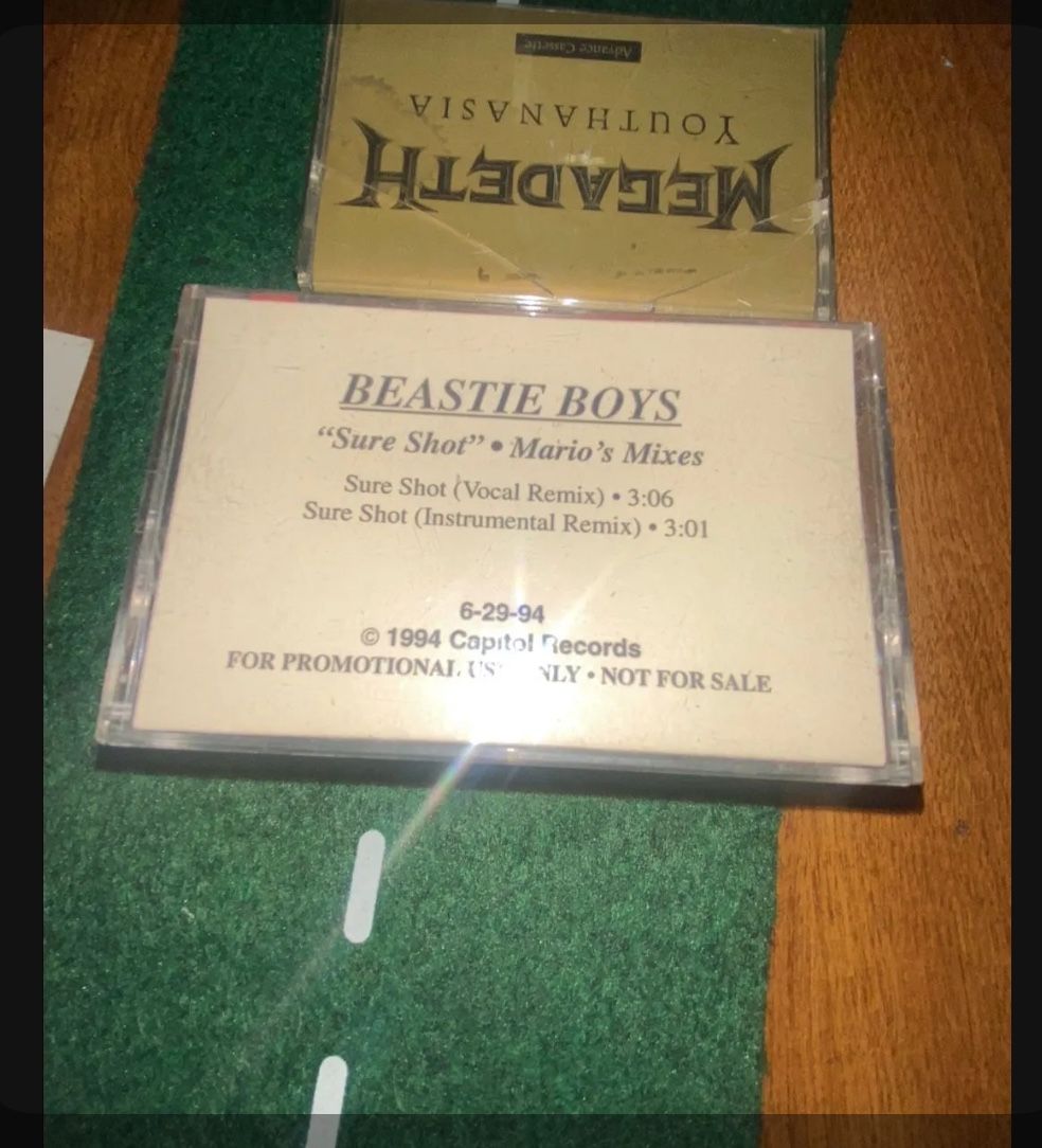 Beastie boys sure shot mario mixes cassette rare used poor Untested