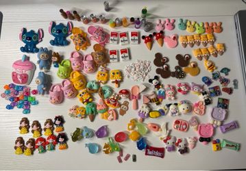 Flat charms no holes over 100 pieces