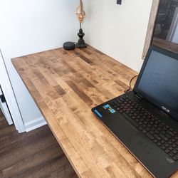 Made To Order - Floating Desk Made With Butcher Block 