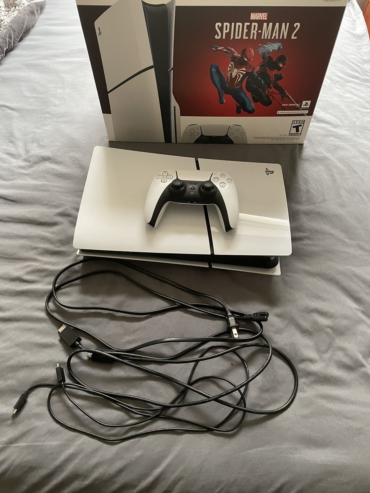 Ps5 Slim with Detachable Disc Drive Spider Man Version