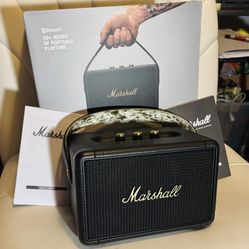 Marshall Kilburn II Portable Bluetooth Speaker – Premium Stereo Sound | 20+ Hour Battery | Vintage Marshall Design 
