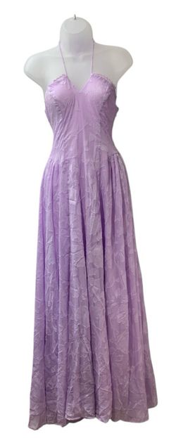 Lulus Sedona Lace Women's Wedding Guest Maxi Dress Lavender Sleeveless Medium