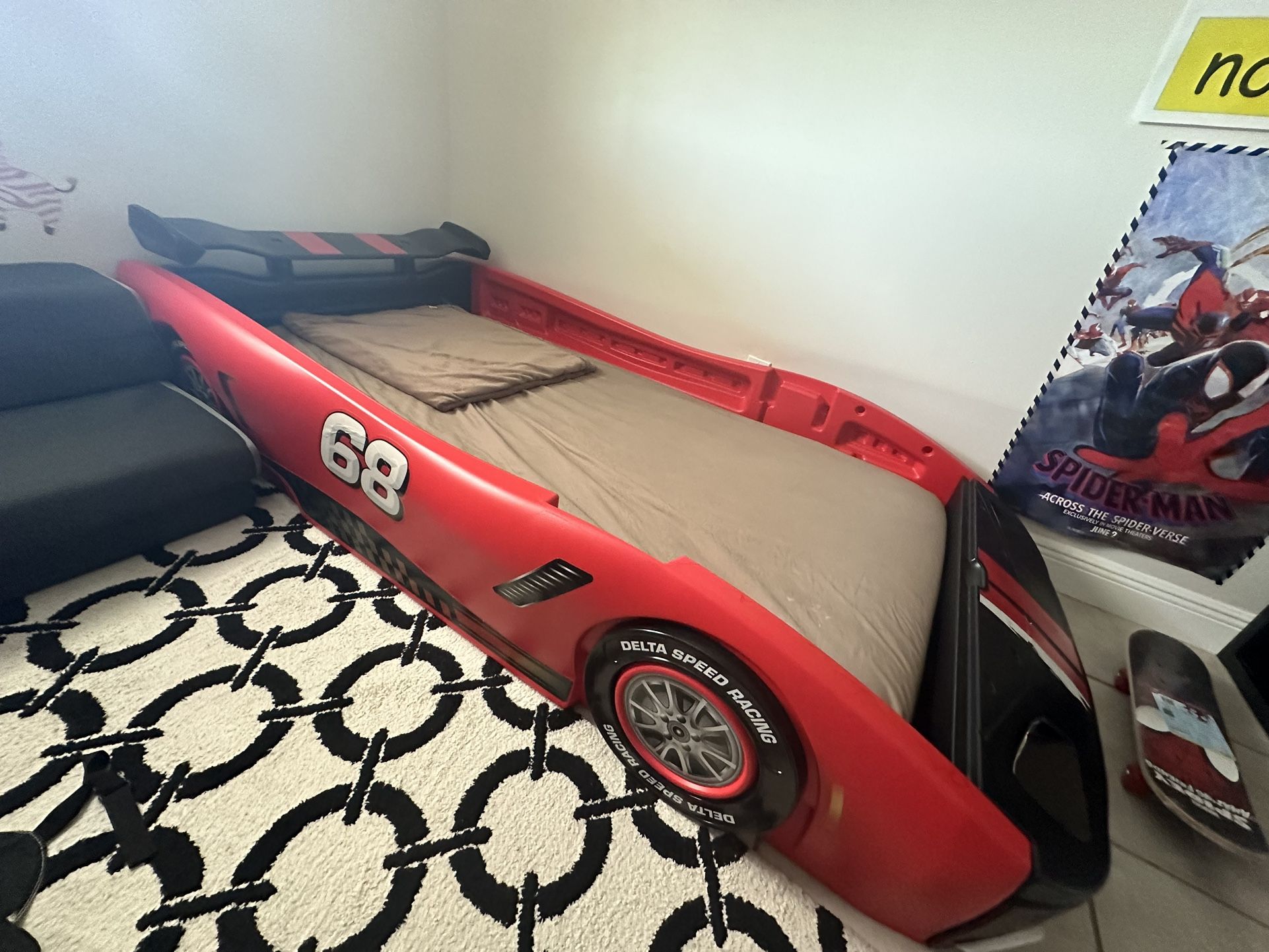 Delta Children Turbo Race Car Twin Bed 