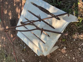 Antique ice tongs