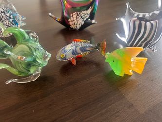 Glass Fish Collection & Paperweight