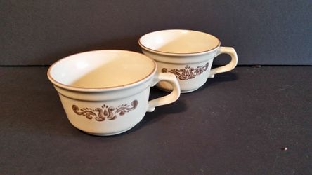 Pfaltzgraff Village Brown- 2 Cups #6-1