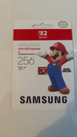 Nintendo switch 2 Samsung 256GB micro SD SUPER MARIO