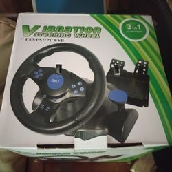 PS2, 3 Steering Wheel 
