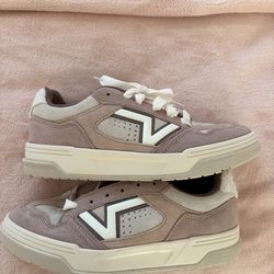 light brown & cream vans