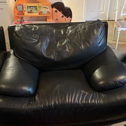 One Piece Leather Couch 