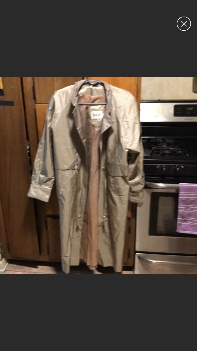 Womans Vintage Raincoat