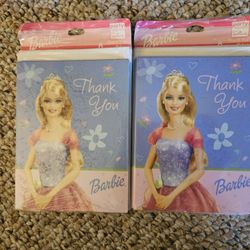 Barbie Thank You Cards