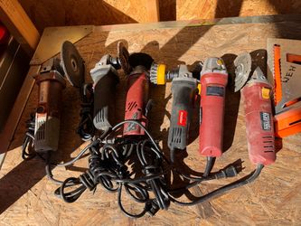 Lot of 6 Angle Grinders