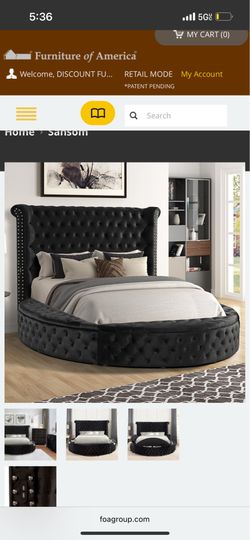 Brand new super elegant tufted black velvet queen storage bed (Available in king)