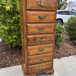 Vintage Solid Wood Lingerie Specialty Dresser Chest of Drawers Furniture USA Made By Cal Shops