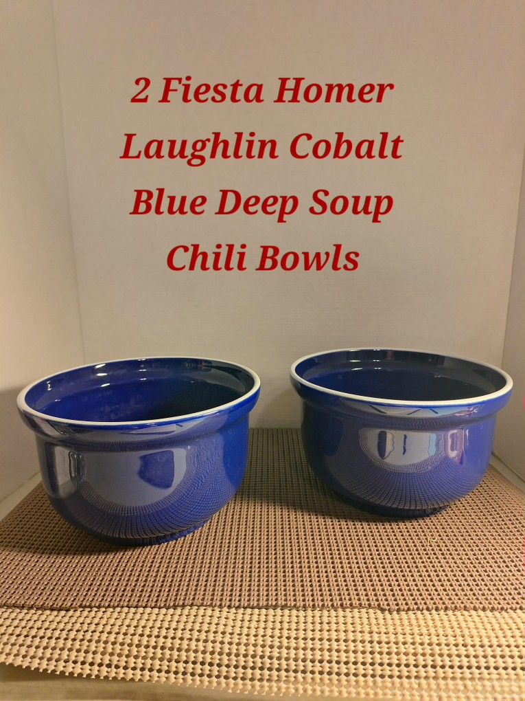 Cobalt Stoneware Dishes For Sale -$30.00 Each (READ DESCRIPTIONS)