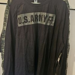 MEN'S ARMY LONG SLEEVE SHIRT NEW 3XL