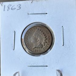 1863 Indian Head Cent Coin