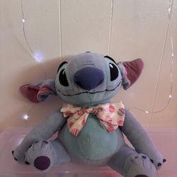 12” Disney LILO & Stitch Easter Plush Bow Tie With Easter Eggs