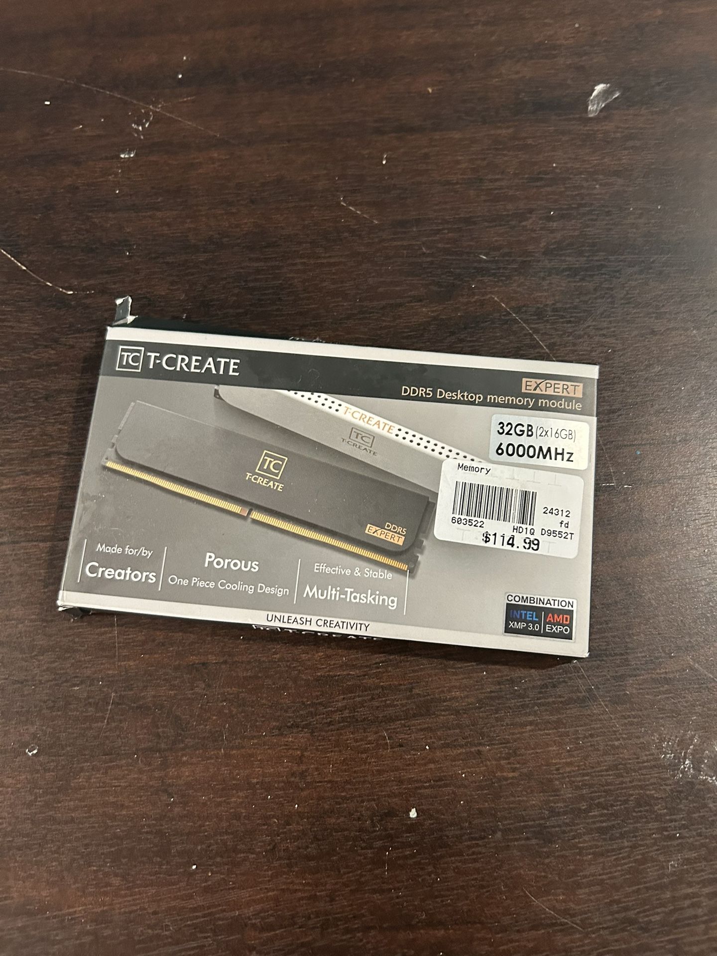 T-CREATE • T-CREATE: TICREATE EXPERT DDR5 Desktop memory module 32GB (2x16GB)