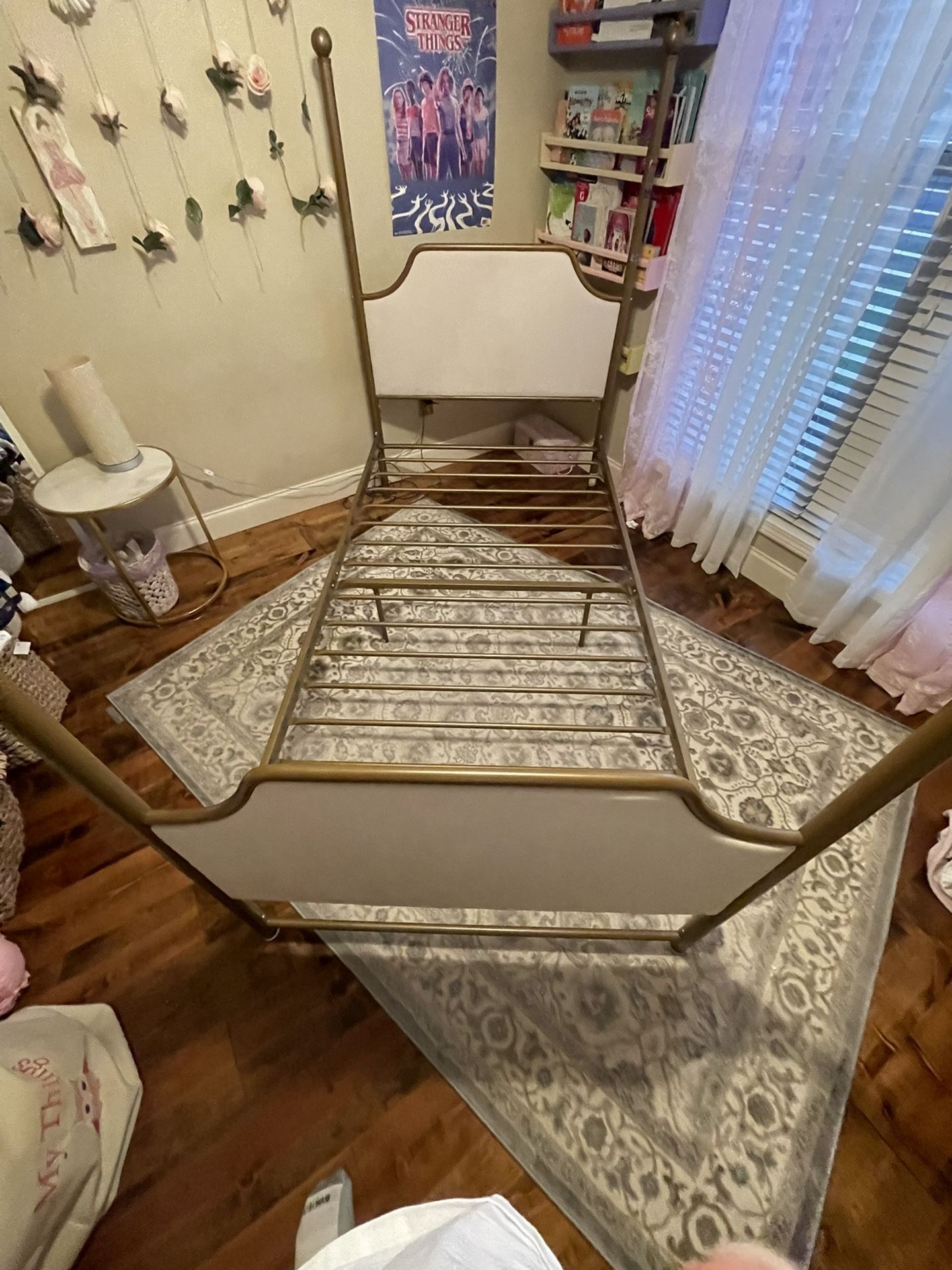 Gold Metal Bed Frame