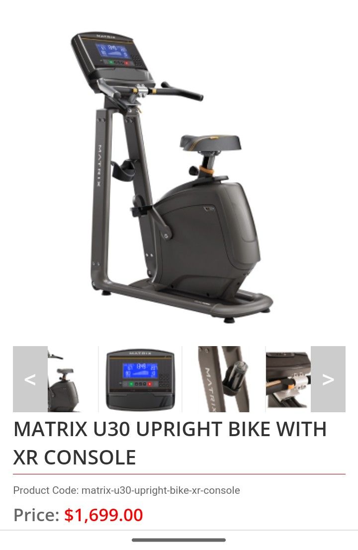 Nice Matrix Commercial Bike With XR Console Delivery Available