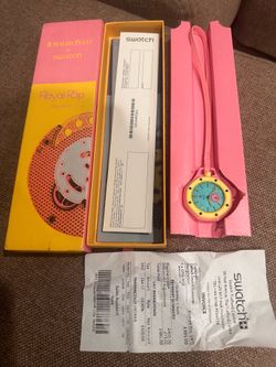 Brand New Swatch x Audemars Piguet Royal Oak “Royal Pop (Oto Roz)”