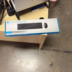 HP Wired Desktop Mouse And Keyboard 
