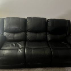 Power Reclining Sofa with USB Charging Port & Adjustable Buttons