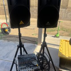 Behringer Amplifier & Eurolive B212 Speakers