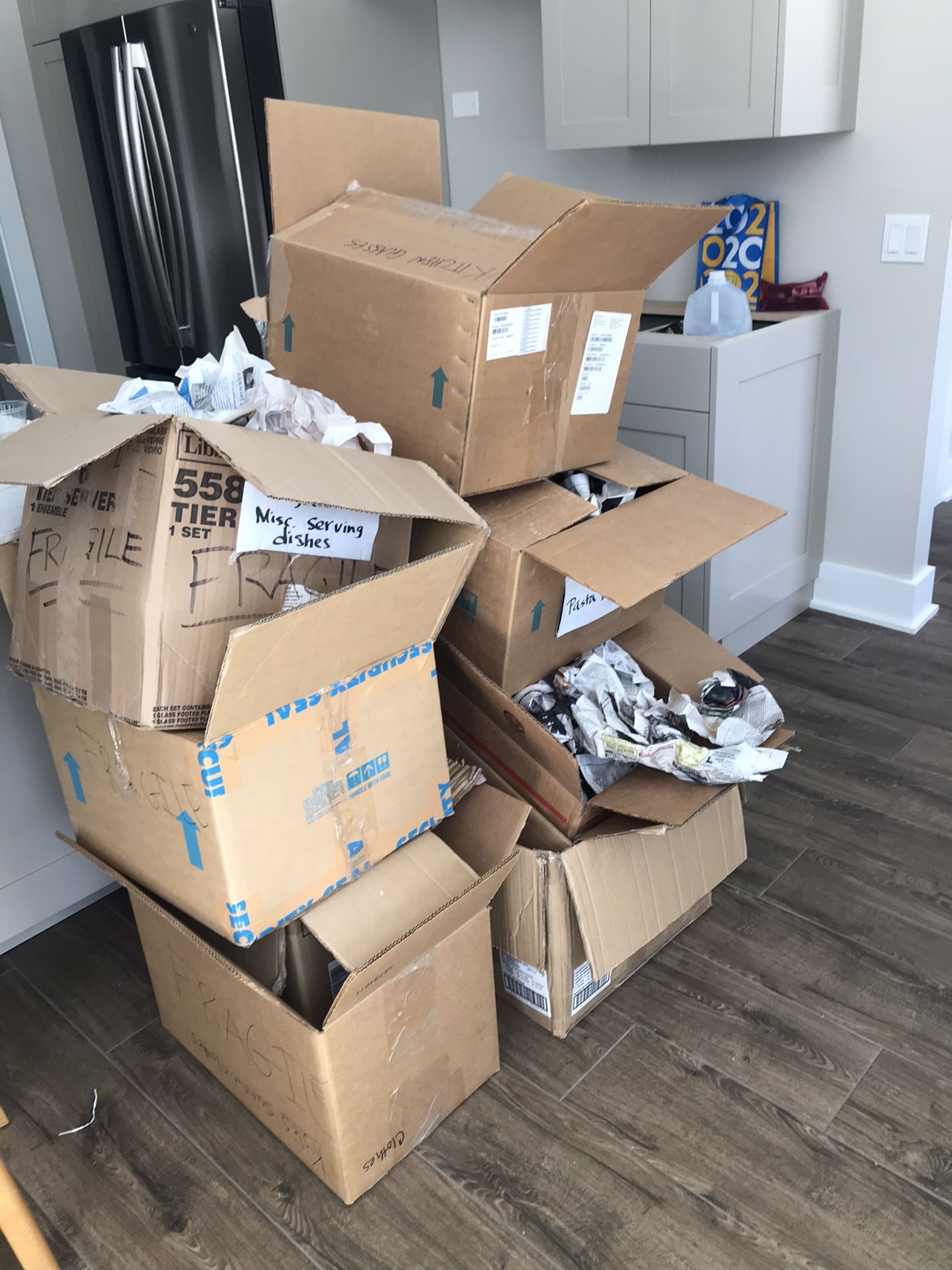 FREE moving boxes w/packing paper - more to come