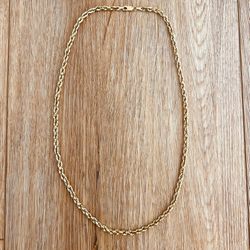 10K Solid Gold Rope Necklace- $750/BO