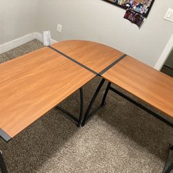 L Shaped Work Desk - $150