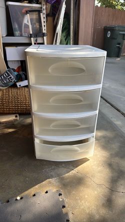 Plastic 4 drawer bin