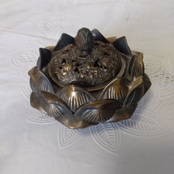 Tibetan Lotus Censer Metal