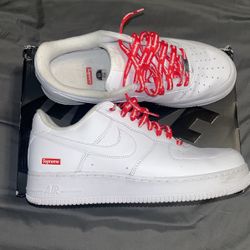 Supreme x Air Force 1 Low 'Box Logo - White'