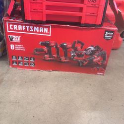 Craftsman Combo Tools 8 Pcs 2batterys And Charger Including 