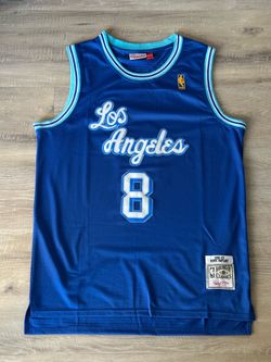 Kobe Bryant Los Angeles Lakers Souvenir #8 Blue Basketball Jersey Mens XXL