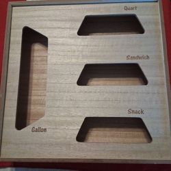 Wooden Storage Bag Holder