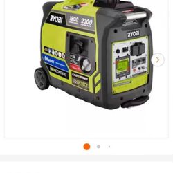 RYOBI 2,300-Watt Recoil Start Bluetooth Super Quiet Gasoline Powered Digital Inverter Generator with