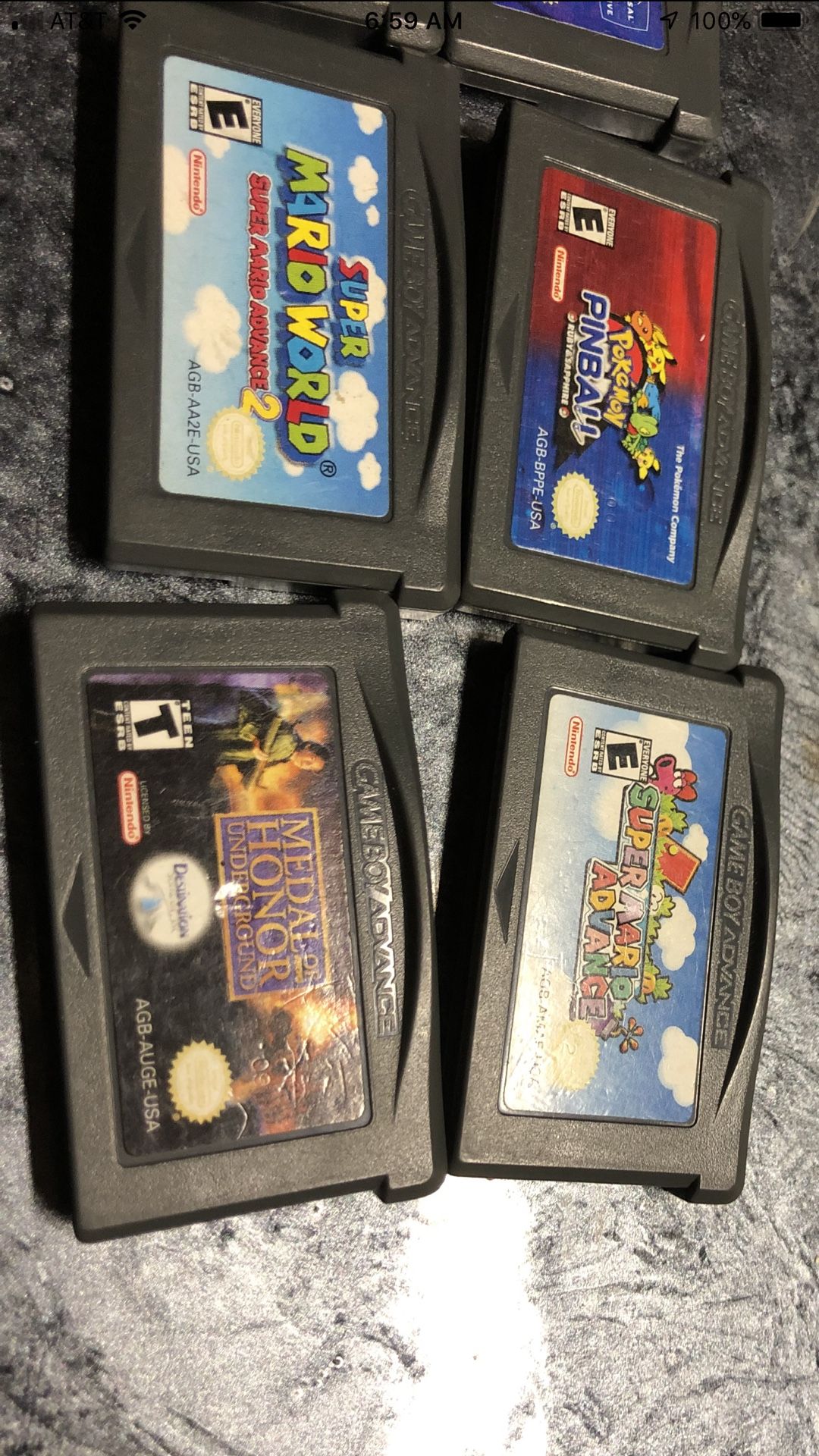 Nintendo GameBoy Advance Game lot.