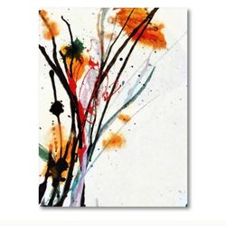 Abstract Flowers Canvas 30inch X 40inch $65