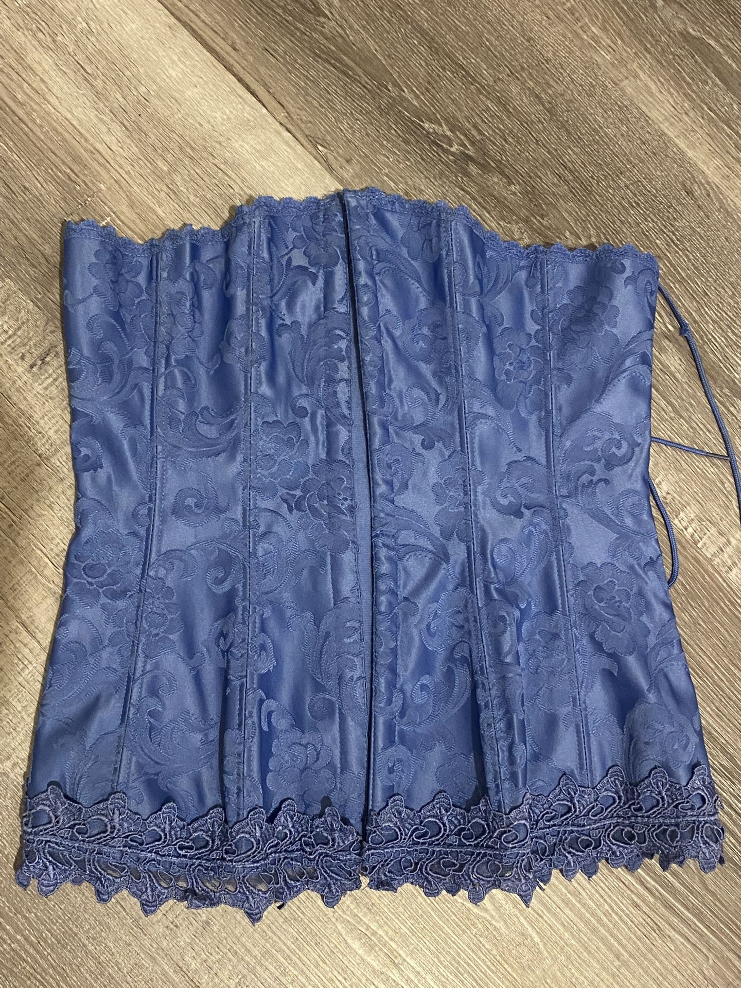 Blue Frederick’s Of Hollywood Corset Top